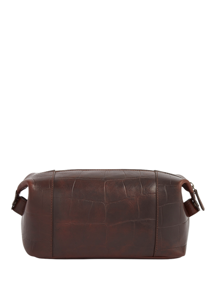OSPREY LONDON Brixton Leather Washbag, Cognac - view 2, Cognac