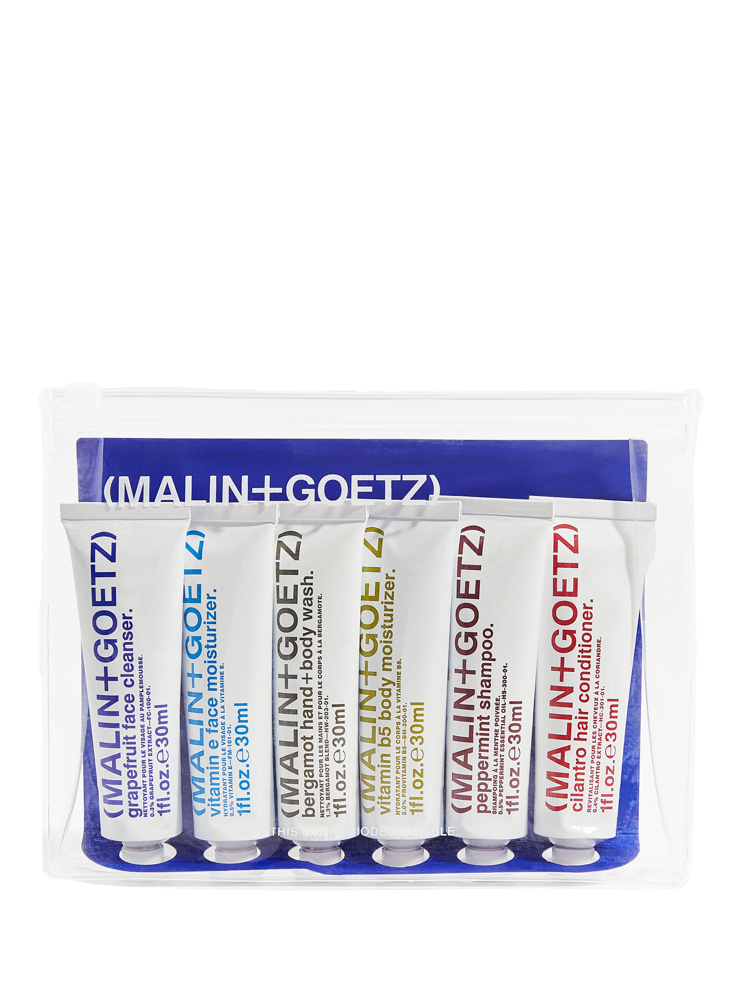 Product image 1 of 5, which shows MALIN + GOETZ Best-Sellers Travel Kit Bodycare Gift Set