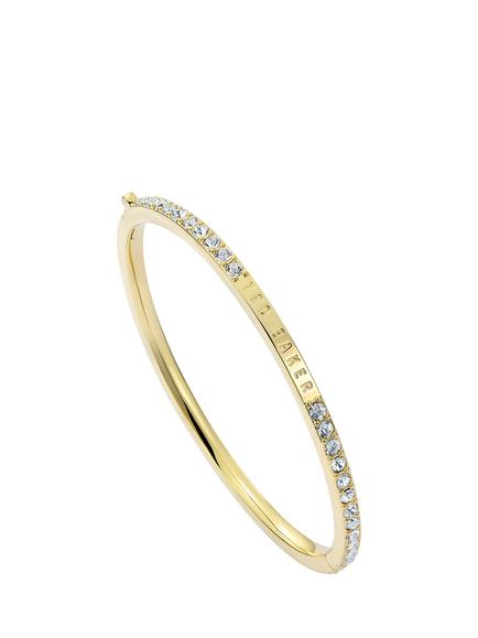 Ted Baker Claudia Narrow Crystal Hinged Bangle Bracelet, Gold