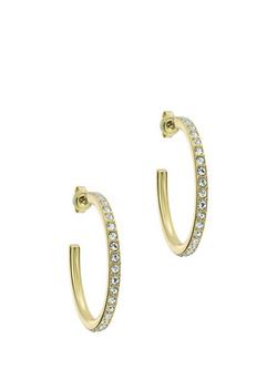 Ted Baker Clanci Medium Crystal Hoop Earrings, Gold
