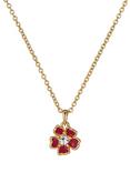 Ted Baker Petiies Painted Flower Pendant Necklace, Gold