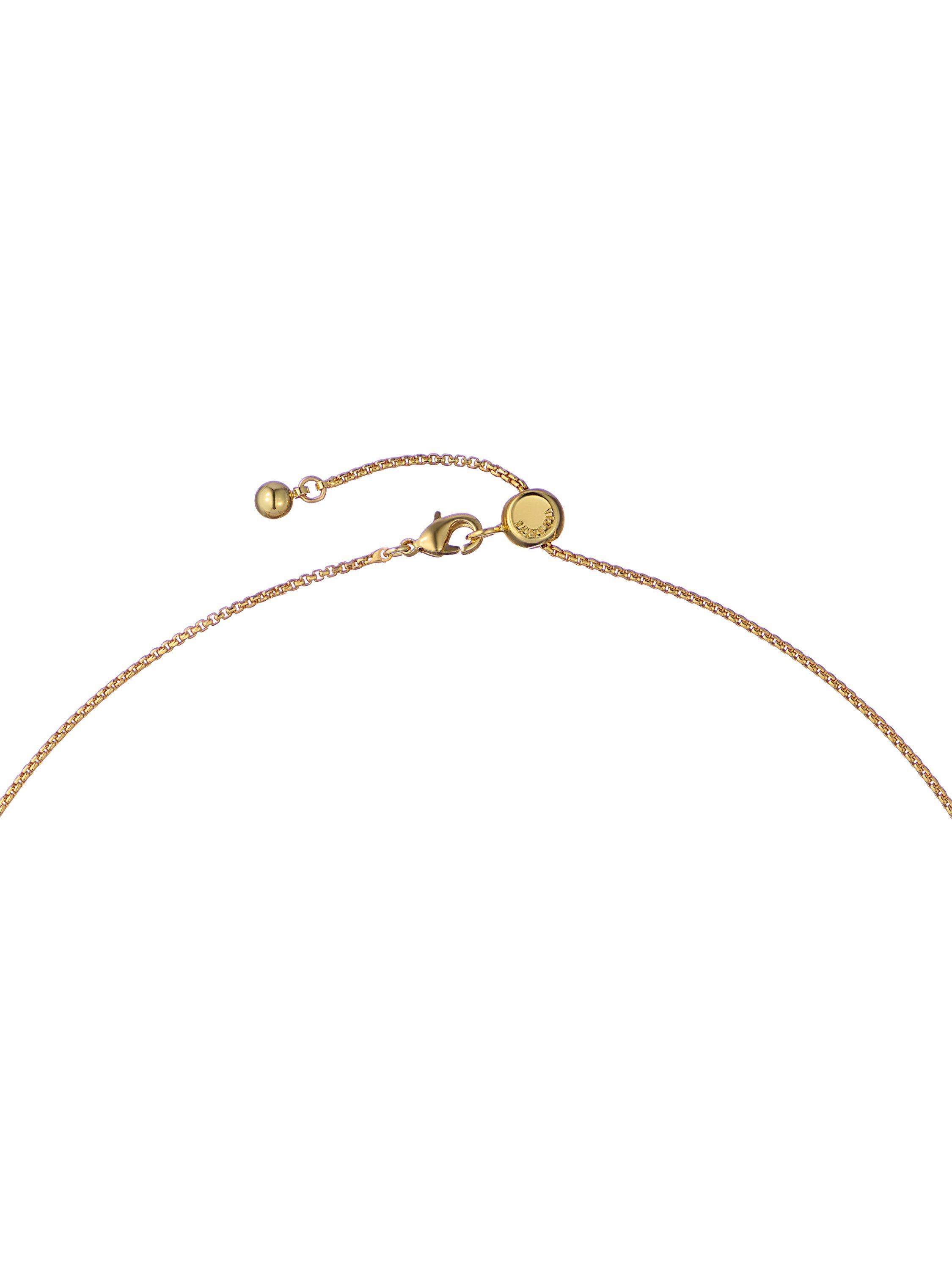 Product image 5 of 6, which shows Ted Baker Tearsa Crystal Teardrop Pendant Necklace, Gold/Pink