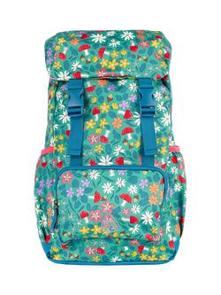 Frugi Kids' Trail Blazing Printed Backpack, Wild Woods, Wild Woods
