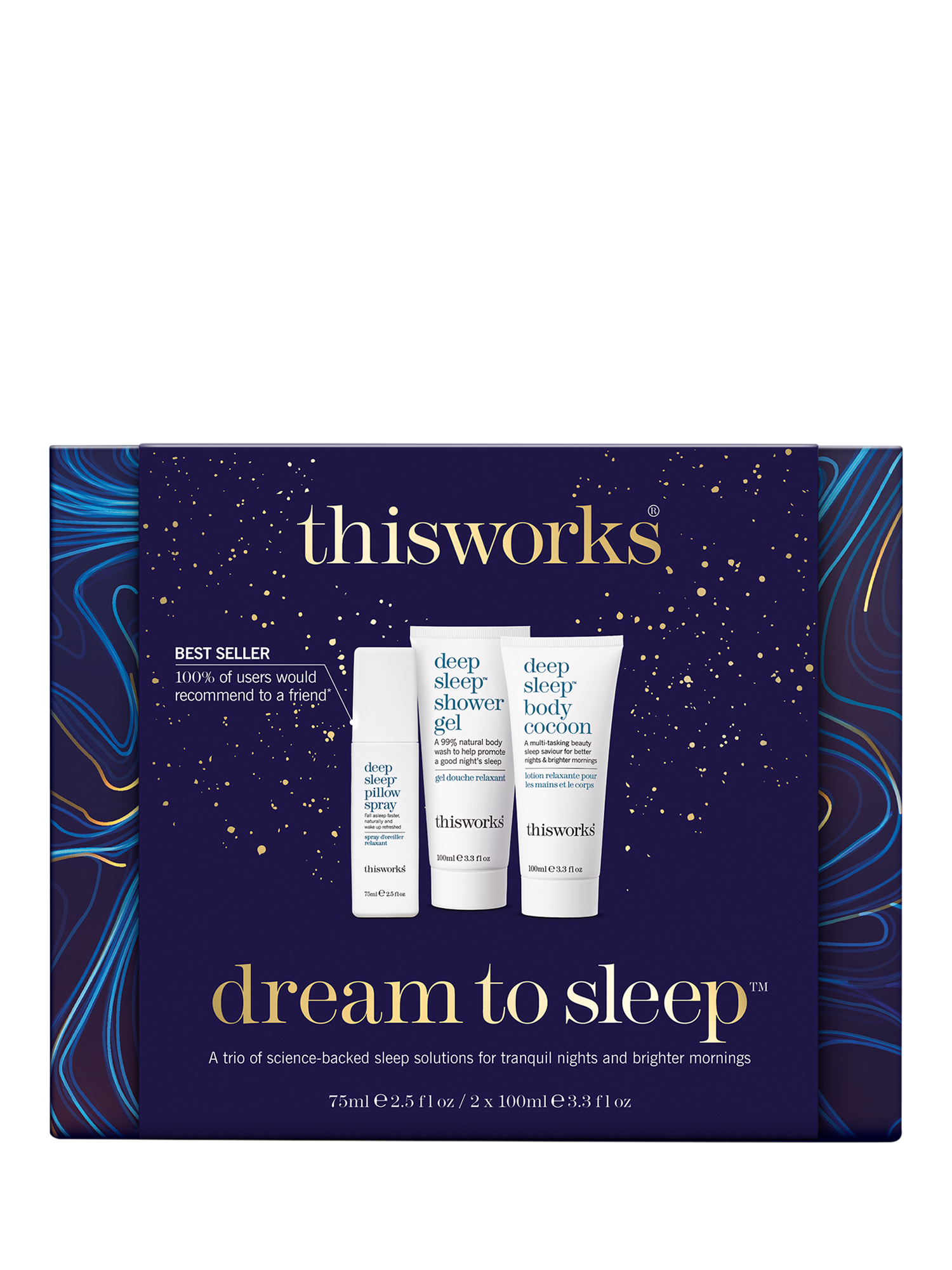 Product image 2 of 6, which shows This Works Dream To Sleep Bodycare Gift Set
