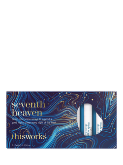 This Works Seventh Heaven Mini Deep Sleep Pillow Spray Bodycare Gift Set, 7 x 5ml, 