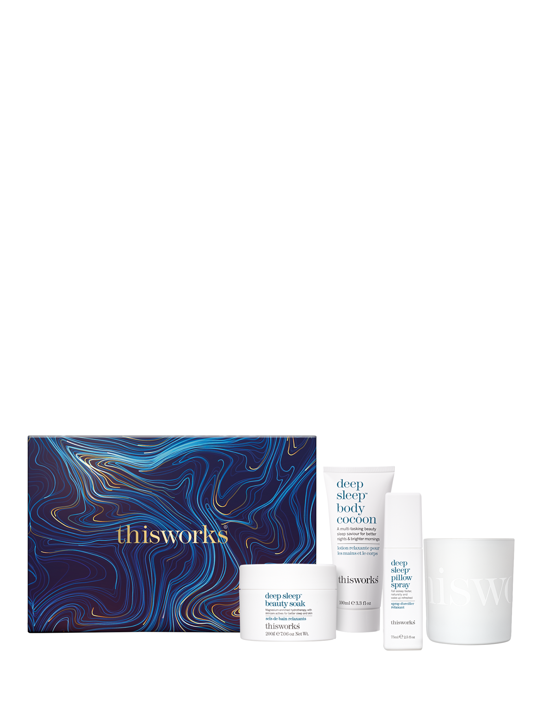 Product image 1 of 6, which shows This Works With Sleep Comes Beauty Bodycare Gift Set