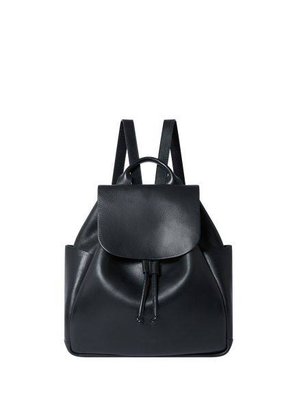 OSPREY LONDON Monterrey Leather Backpack, Black