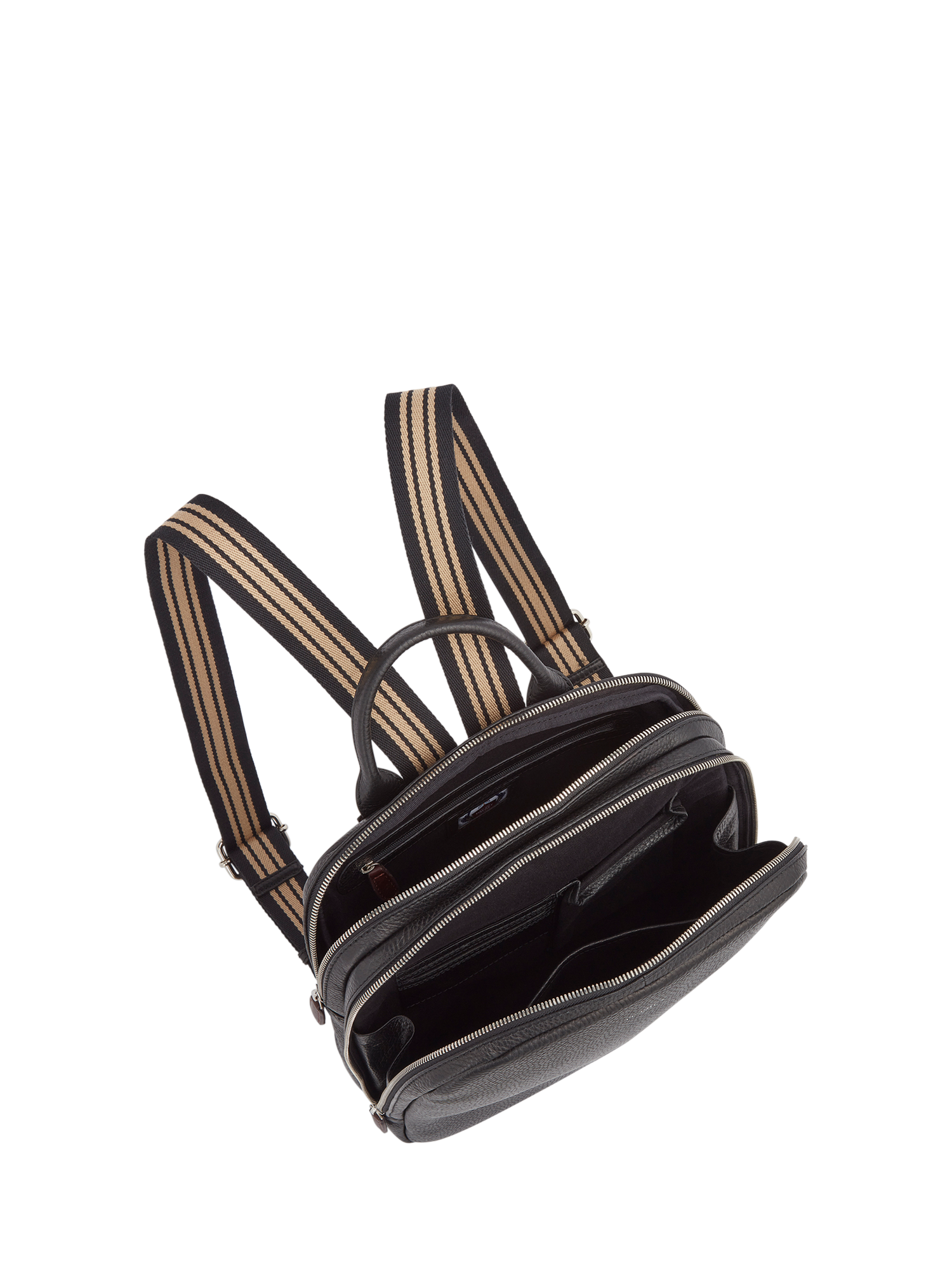 Product image 5 of 5, which shows OSPREY LONDON Chiswick Leather Backpack, Black