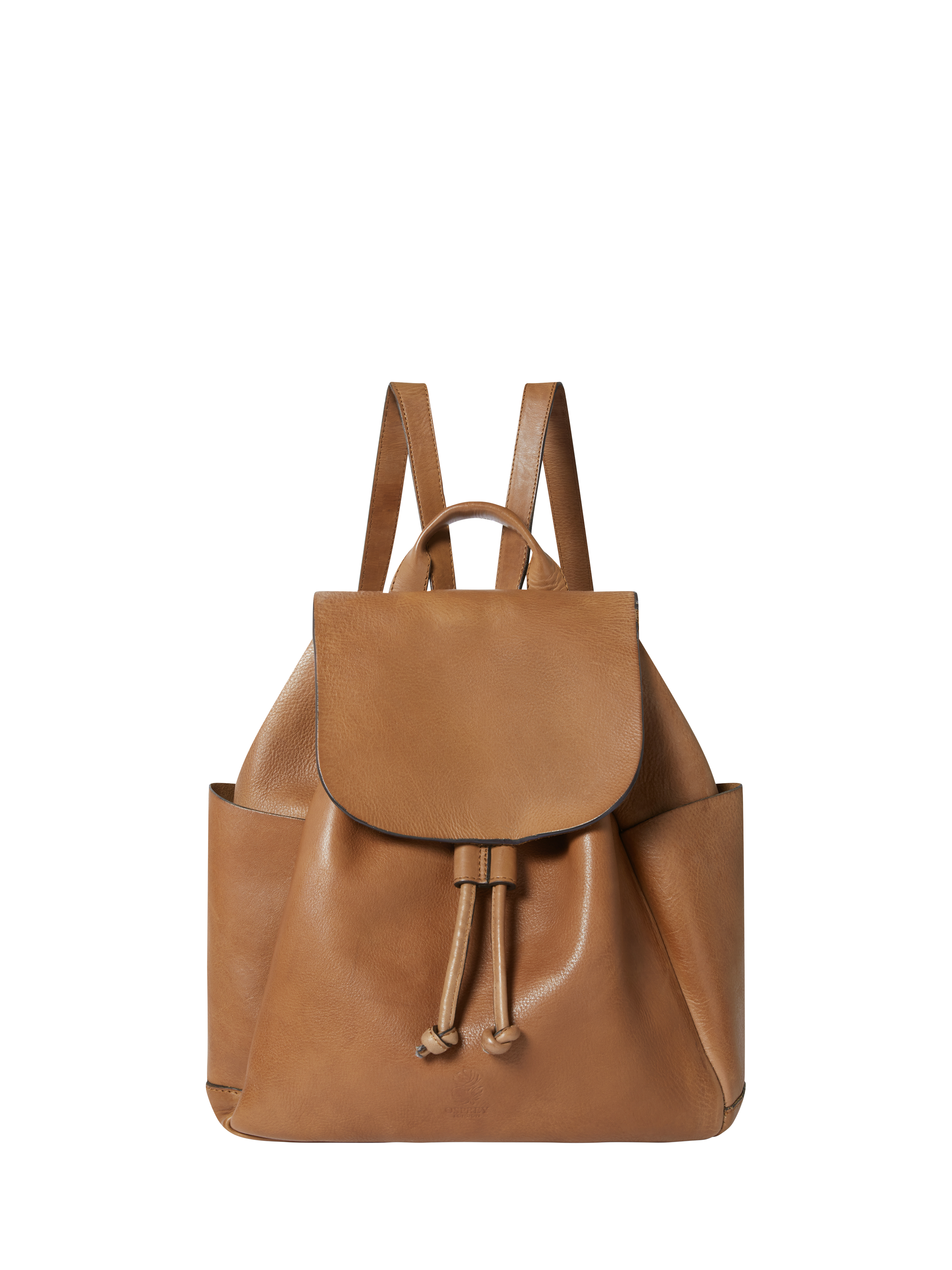 Product image 1 of 5, which shows OSPREY LONDON Monterrey Leather Backpack, Tan