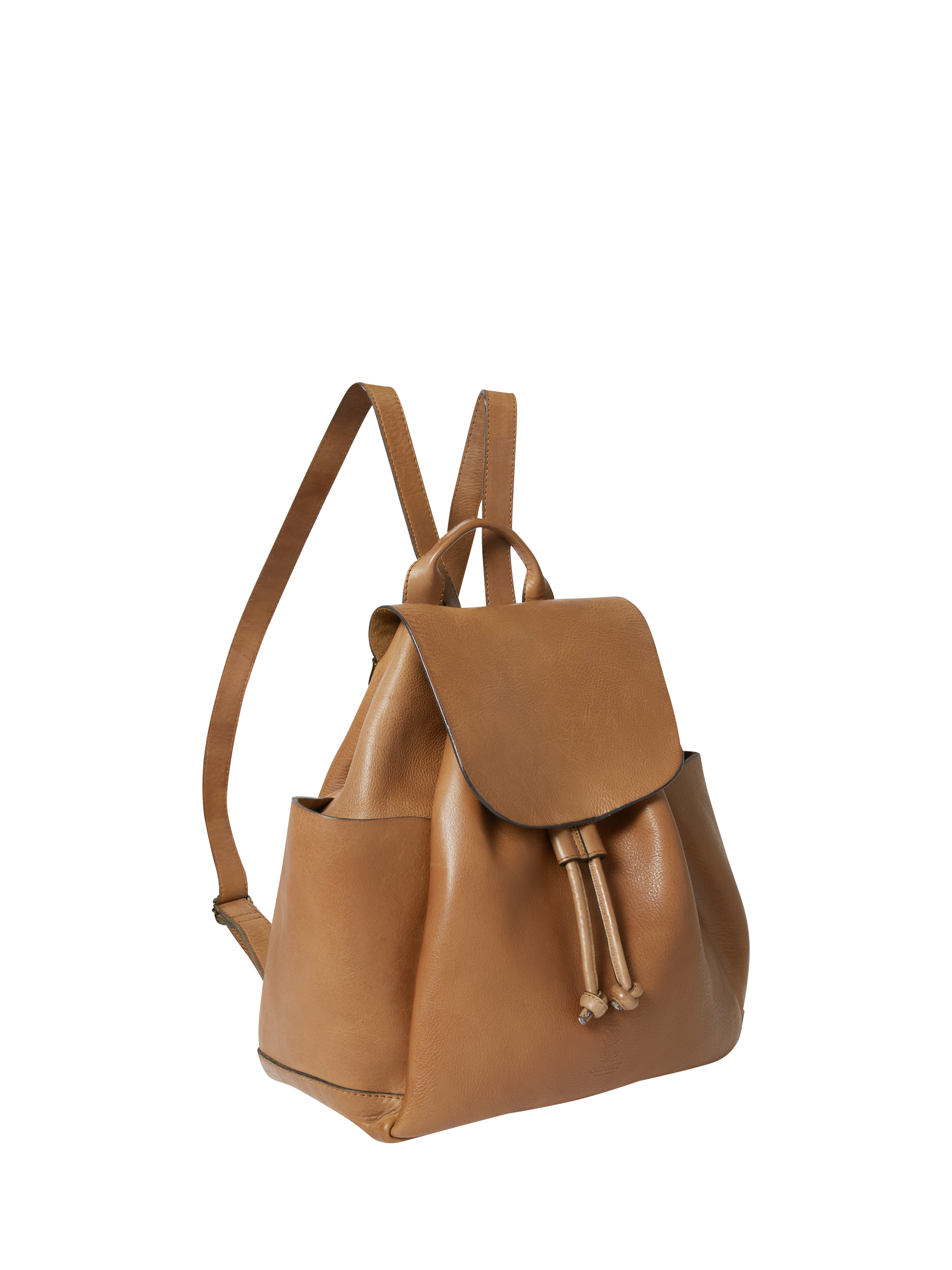 Product image 3 of 5, which shows OSPREY LONDON Monterrey Leather Backpack, Tan
