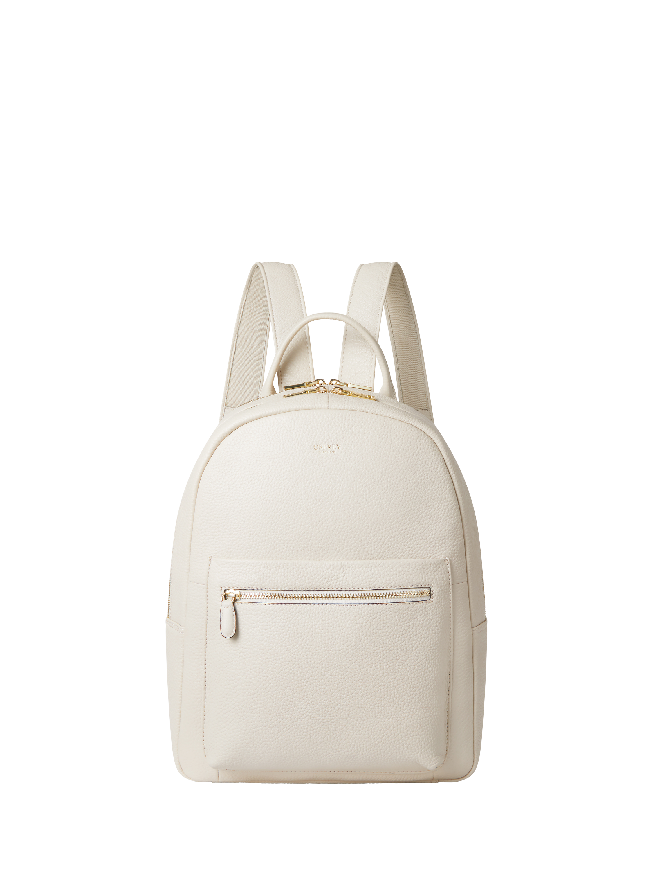 Product image 1 of 6, which shows OSPREY LONDON Adaline Leather Backpack, Dove