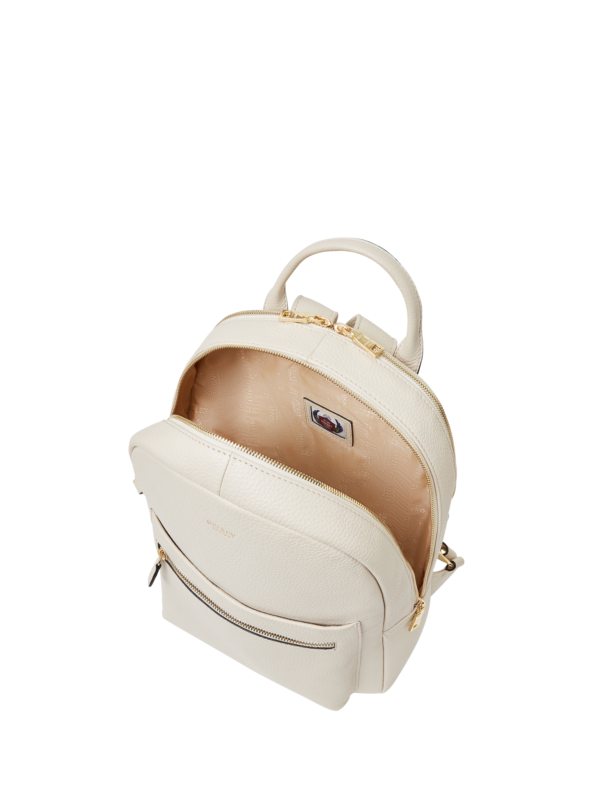 Product image 5 of 6, which shows OSPREY LONDON Adaline Leather Backpack, Dove