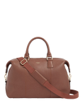OSPREY LONDON Adaline Leather Weekender Bag, Tan