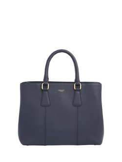 OSPREY LONDON Adaline Leather Workbag - view 2, Navy