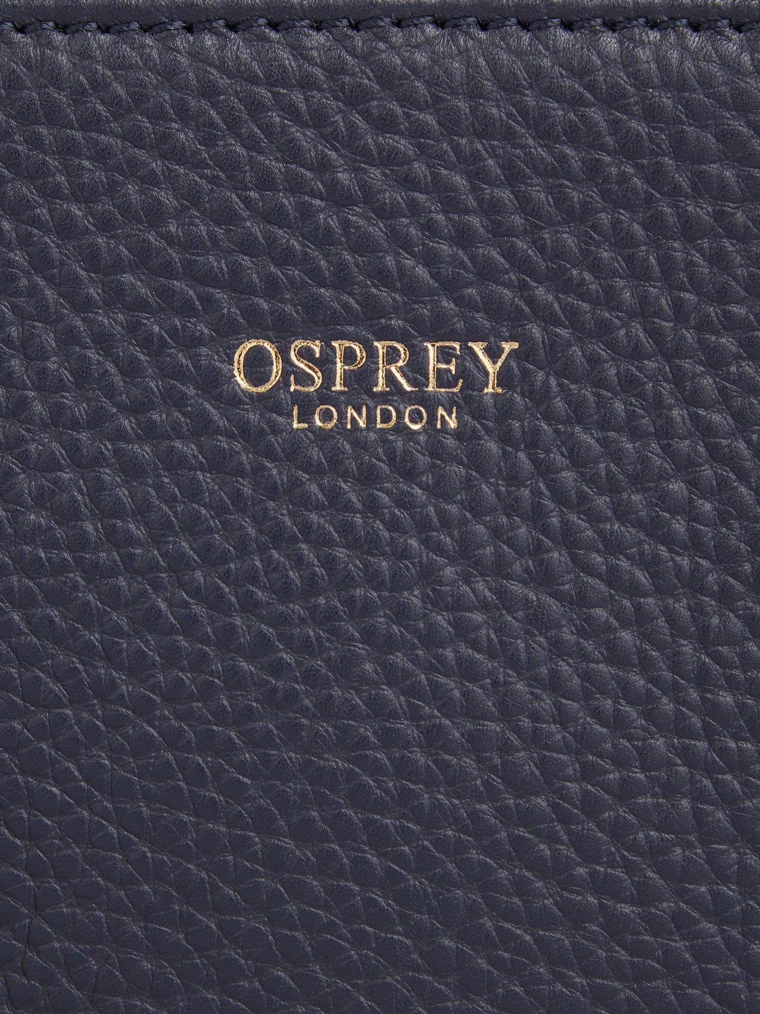 Product image 5 of 6, which shows OSPREY LONDON Adaline Leather Workbag, Navy