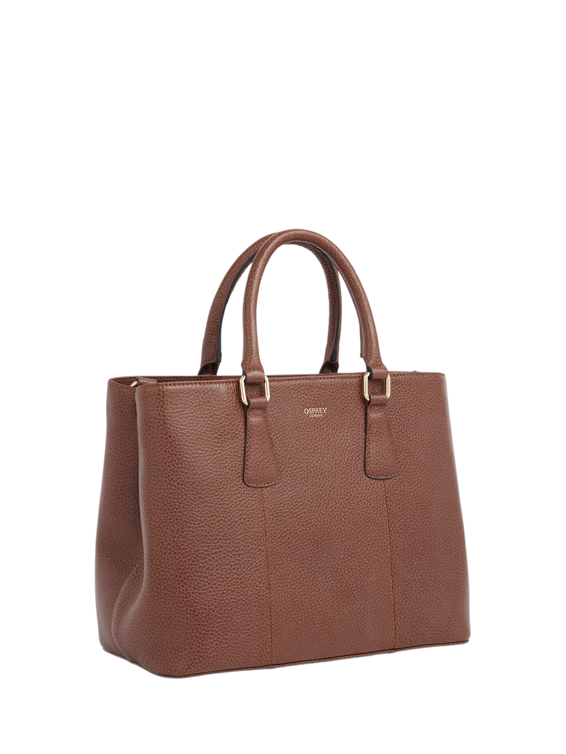 Product image 4 of 6, which shows OSPREY LONDON Adaline Leather Workbag, Tan