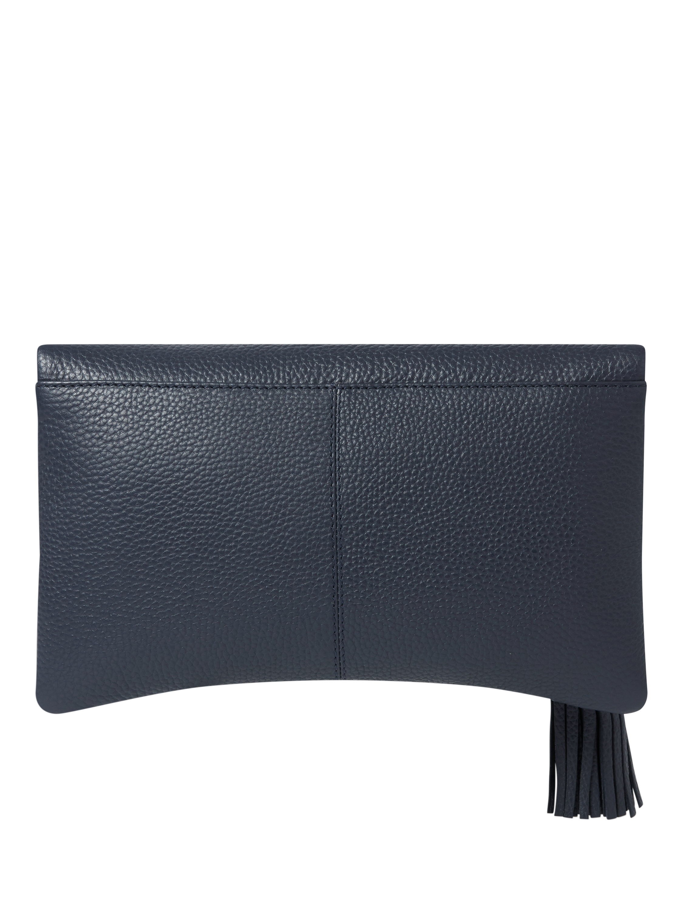 Product image 2 of 6, which shows OSPREY LONDON Bexley Leather Clutch Bag, Navy