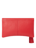OSPREY LONDON Bexley Leather Clutch Bag, Red