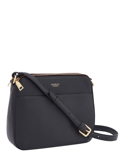 OSPREY LONDON Buckley Leather Crossbody Bag - view 2, Black
