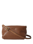 OSPREY LONDON Carina Leather Shrug Bag, Tan