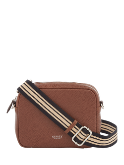 OSPREY LONDON Chiswick Leather Convertible Multiway Bag, Tan