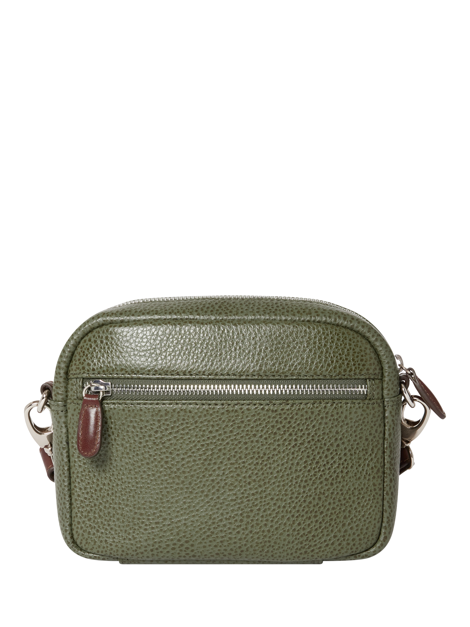 Product image 2 of 5, which shows OSPREY LONDON Chiswick Leather Convertible Multiway Bag, Khaki