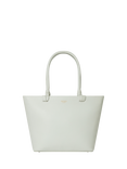 OSPREY LONDON Collier Leather Zip Top Tote Bag, Natural