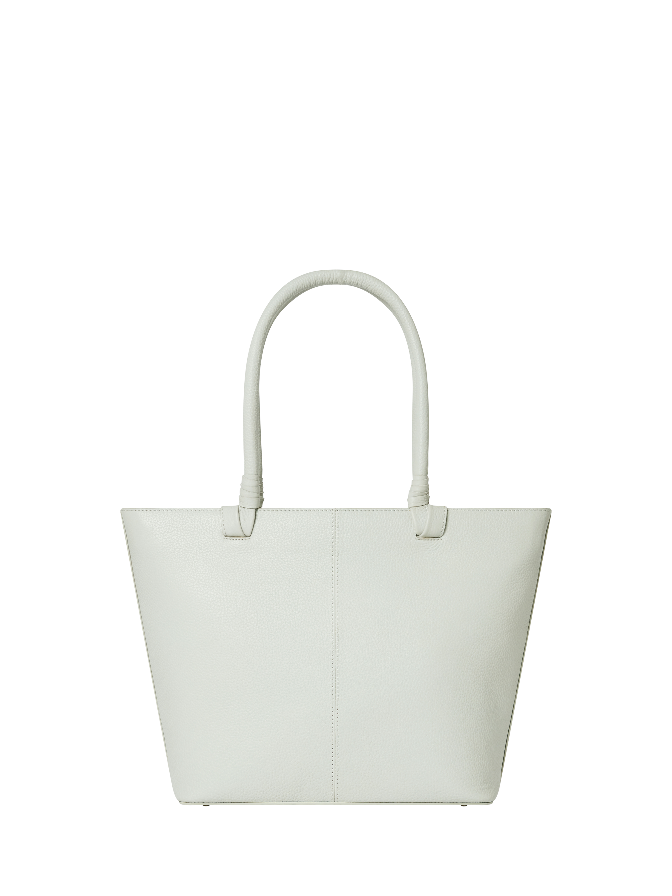 Product image 2 of 5, which shows OSPREY LONDON Collier Leather Zip Top Tote Bag, Natural