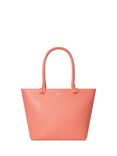 OSPREY LONDON Collier Leather Tote Bag, Peach