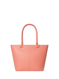 OSPREY LONDON Collier Leather Tote Bag, Peach