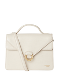 OSPREY LONDON Harper Mini Leather Grab Bag, Dove