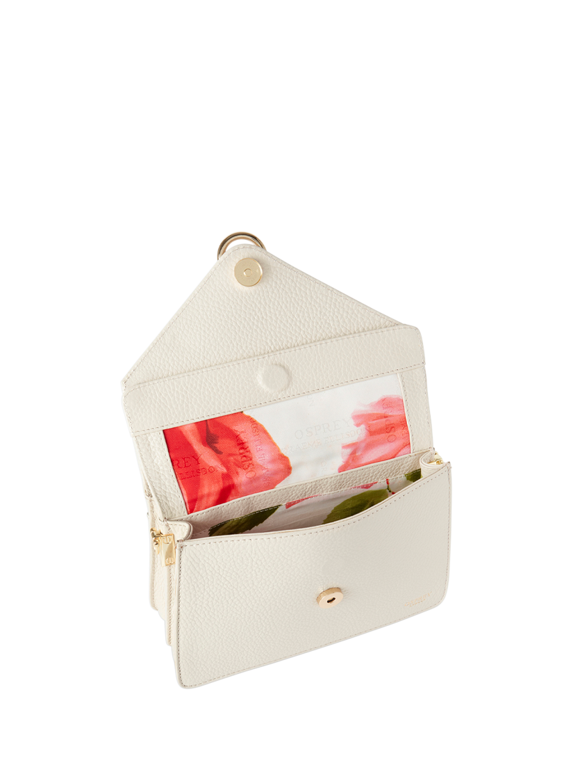 Product image 6 of 7, which shows OSPREY LONDON Harper Mini Leather Grab Bag, Dove
