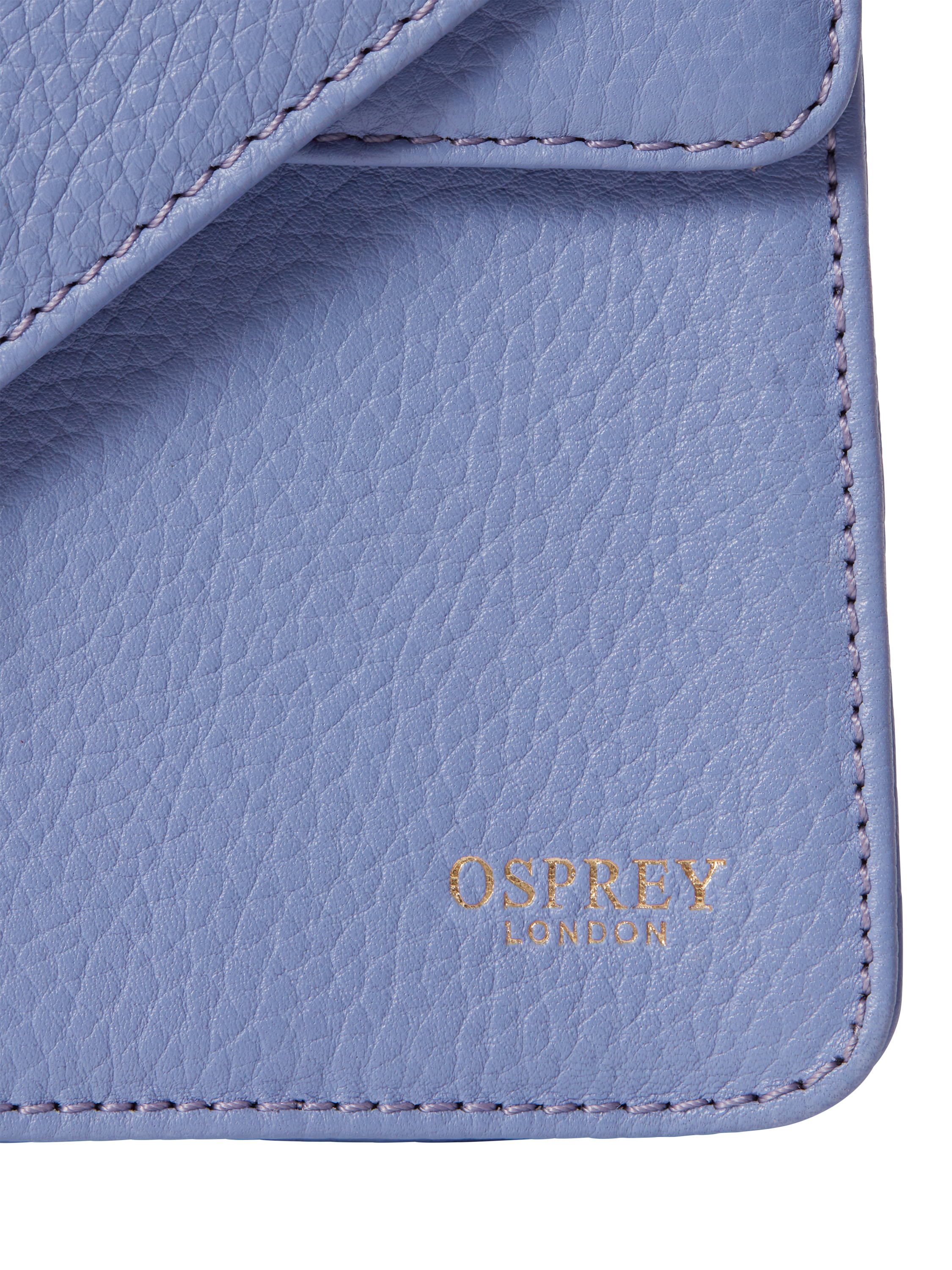 Product image 5 of 7, which shows OSPREY LONDON Harper Mini Leather Grab Bag, Lilac