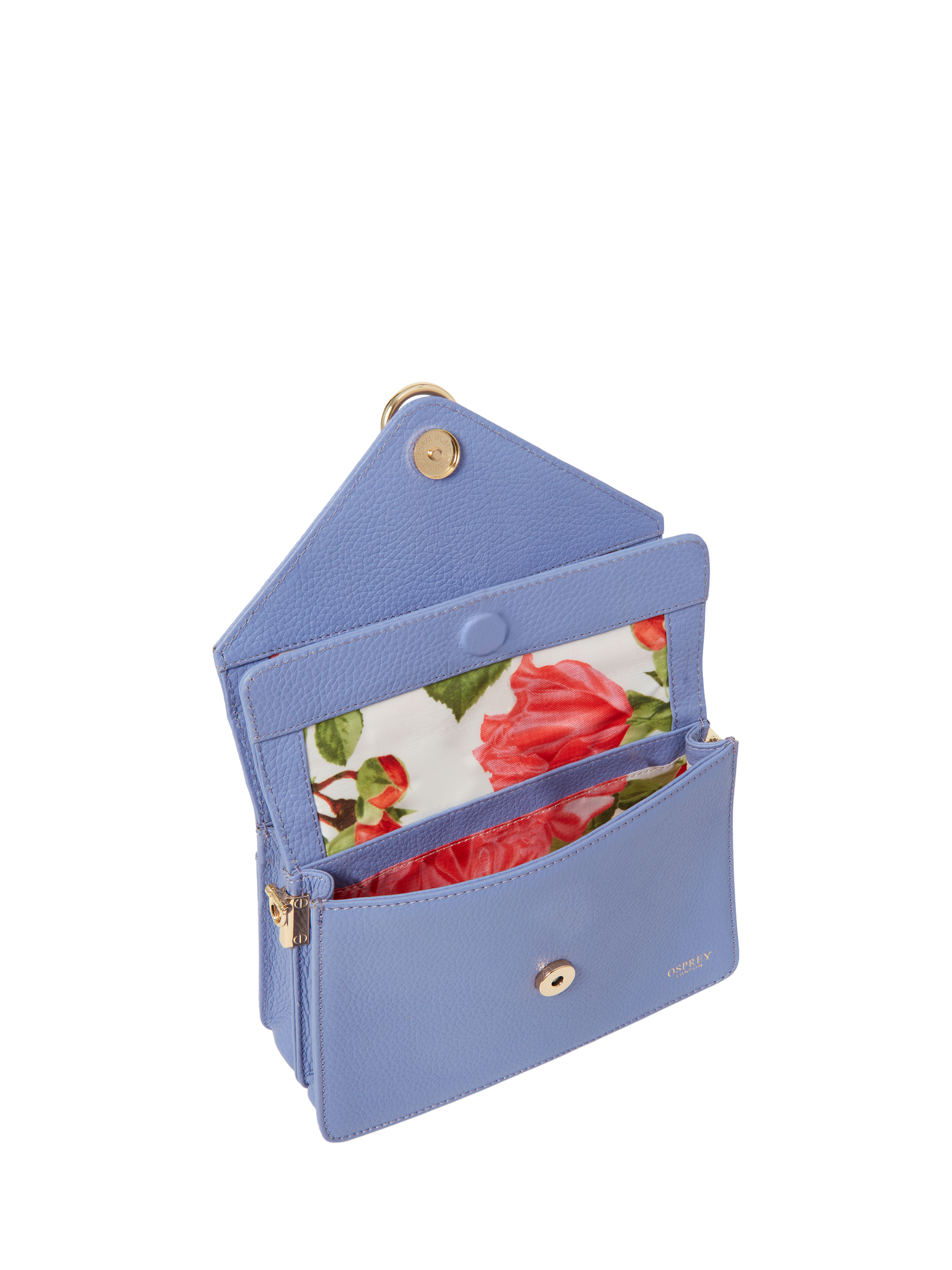 Product image 7 of 7, which shows OSPREY LONDON Harper Mini Leather Grab Bag, Lilac