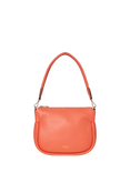 OSPREY LONDON Hendrix Leather Shoulder Bag, Coral