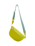 OSPREY LONDON Hendrix Leather Sling Bag, Neon