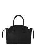 OSPREY LONDON Hickstead Leather Work Bag, Black