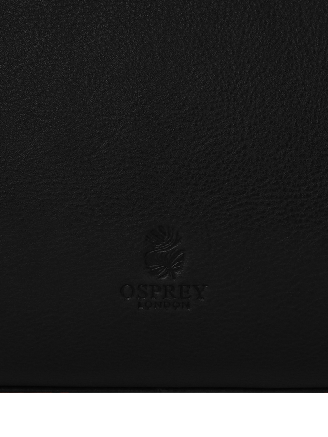 Product image 5 of 6, which shows OSPREY LONDON Hickstead Leather Work Bag, Black