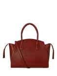 OSPREY LONDON Hickstead Leather Work Bag, Red