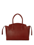 OSPREY LONDON Hickstead Leather Work Bag, Red