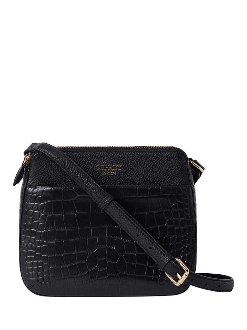OSPREY LONDON Kellie Croc Leather Crossbody Bag