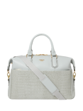 OSPREY LONDON Croc Leather Kellie Weekender Bag, Mist