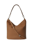 OSPREY LONDON Kelso Leather Large Hobo Bag, Tan