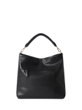 OSPREY LONDON Carina Large Leather Hobo Bag, Black
