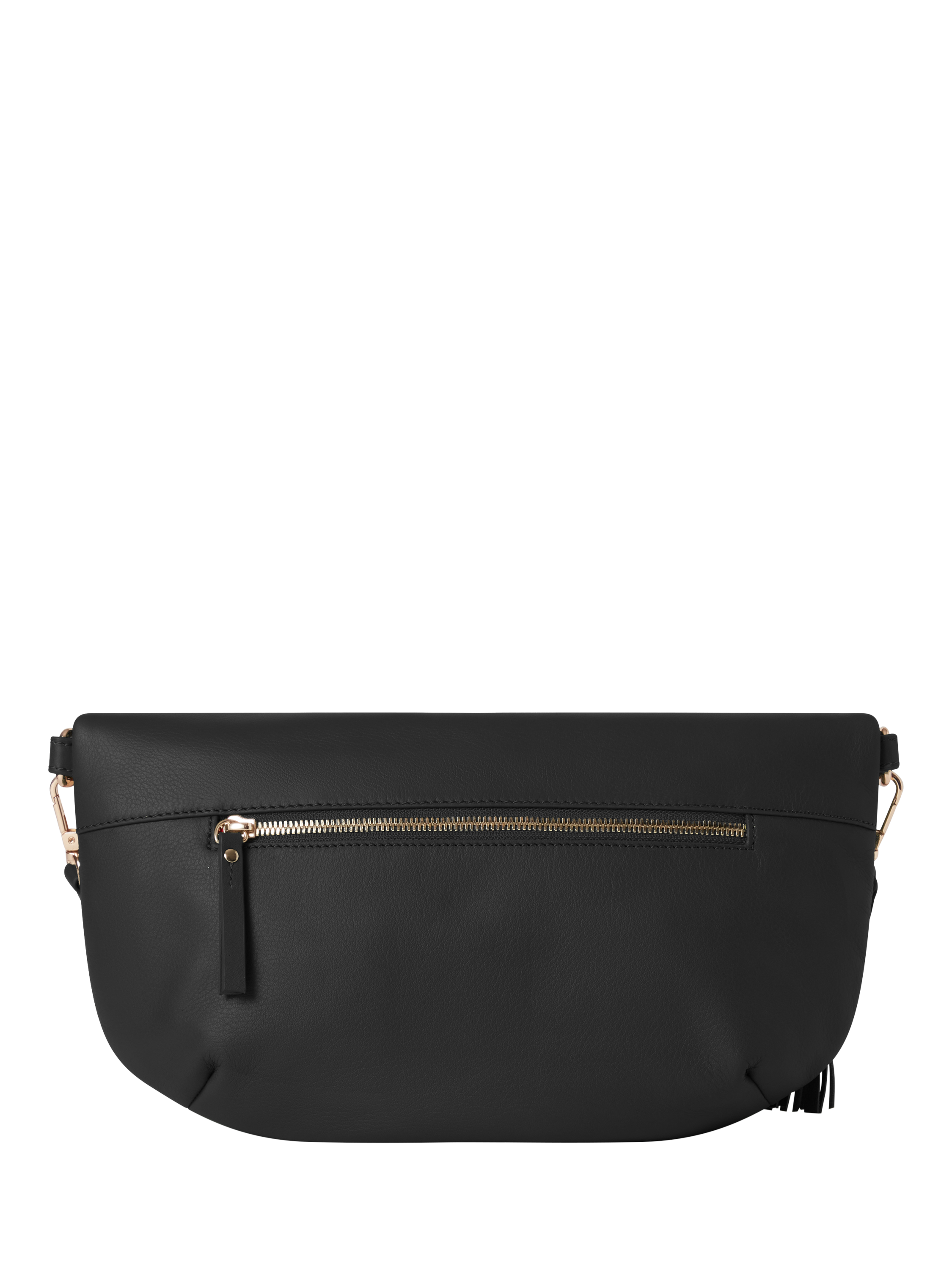 Product image 2 of 4, which shows OSPREY LONDON Milano Leather Multiway Bag, Black