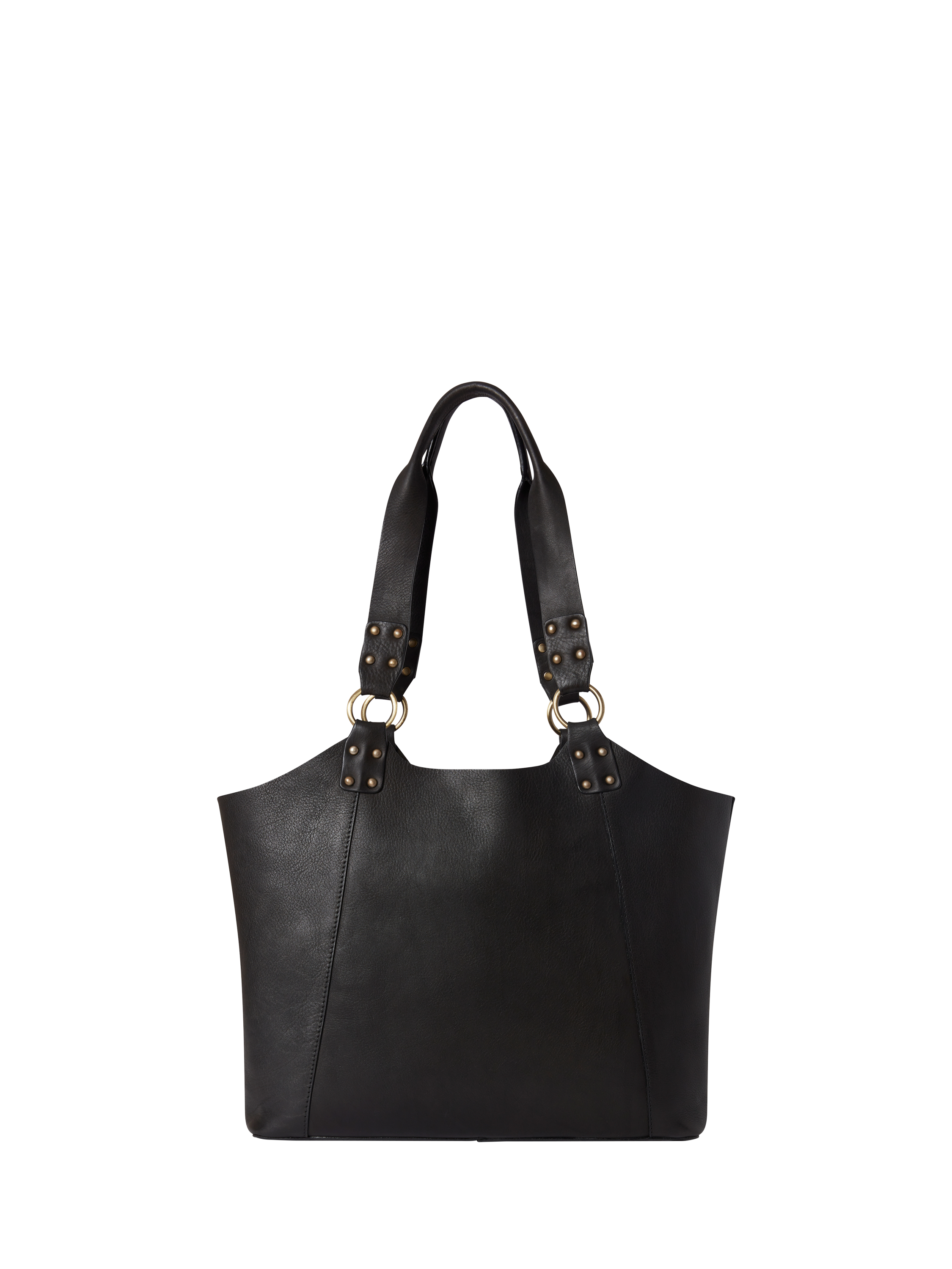 Product image 2 of 5, which shows OSPREY LONDON Monterrey Leather Tote Bag, Chestnut