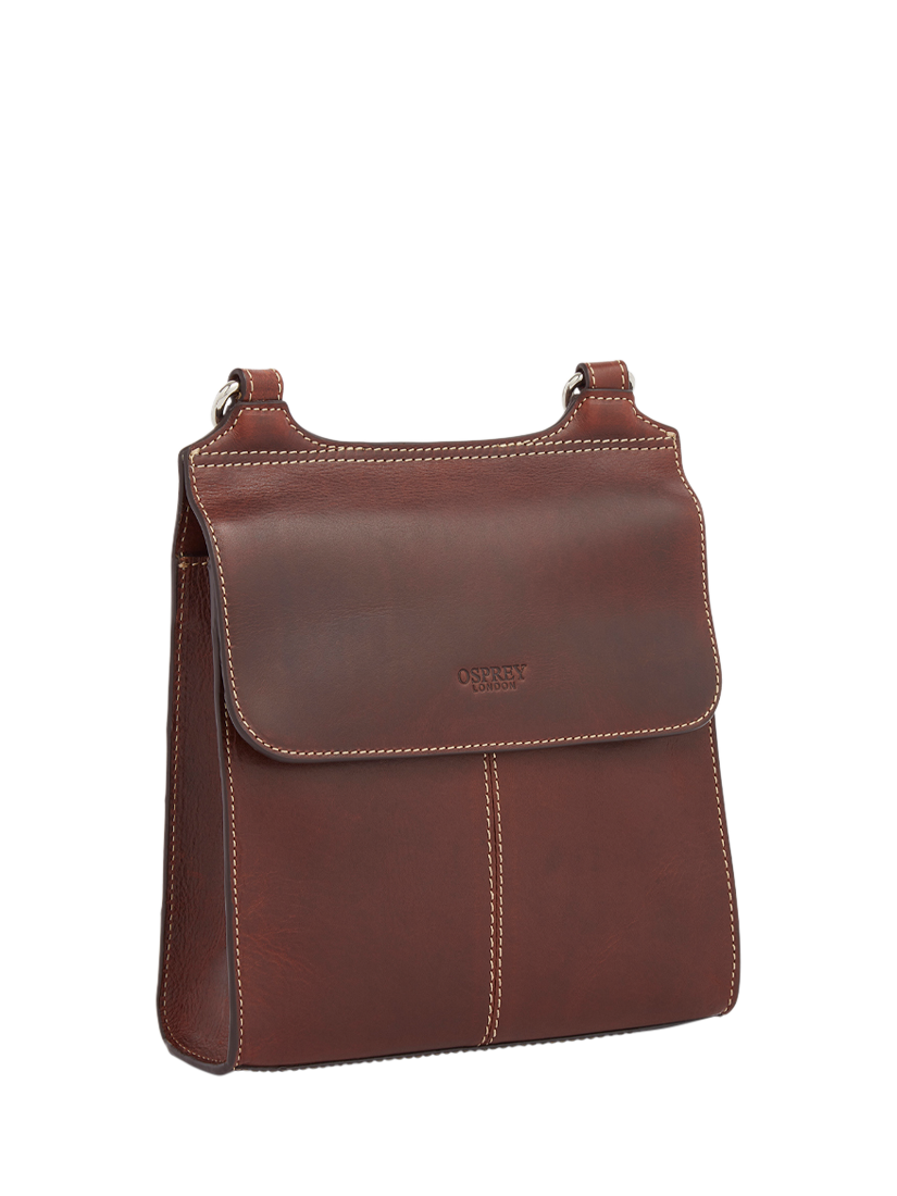 Product image 2 of 4, which shows OSPREY LONDON Narissa Leather Crossbody Bag