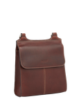 OSPREY LONDON Narissa Leather Crossbody Bag, Chestnut