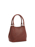 OSPREY LONDON Narissa Leather Hobo Bag, Chestnut