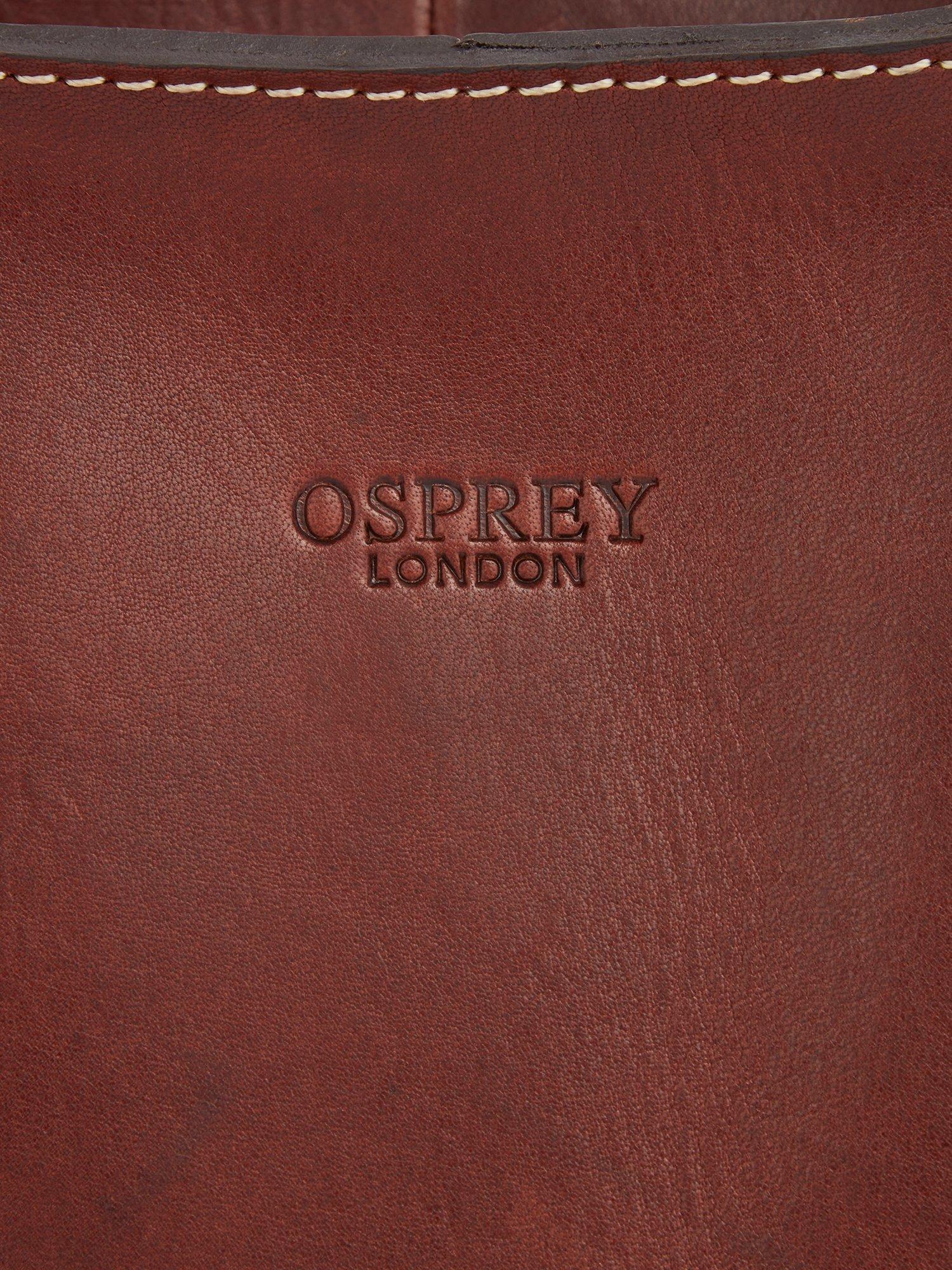 Product image 3 of 4, which shows OSPREY LONDON Narissa Leather Hobo Bag, Chestnut